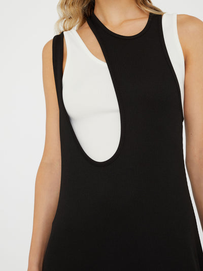 Swept Gemini Tank Dress