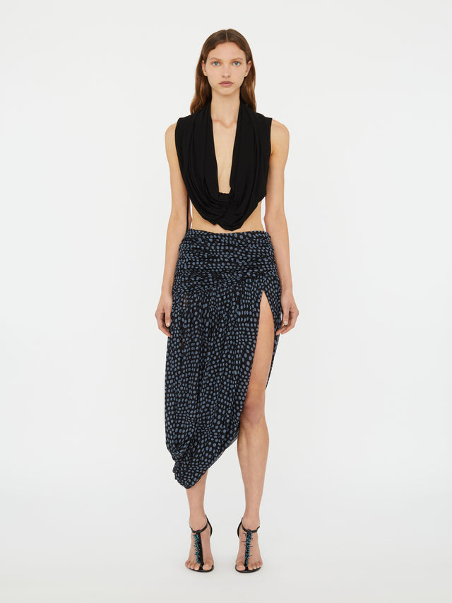 Gyre Draped Looped Skirt