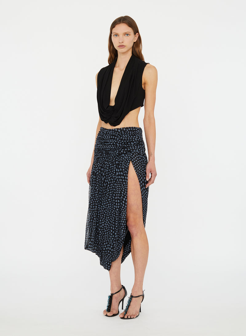 Gyre Draped Looped Skirt