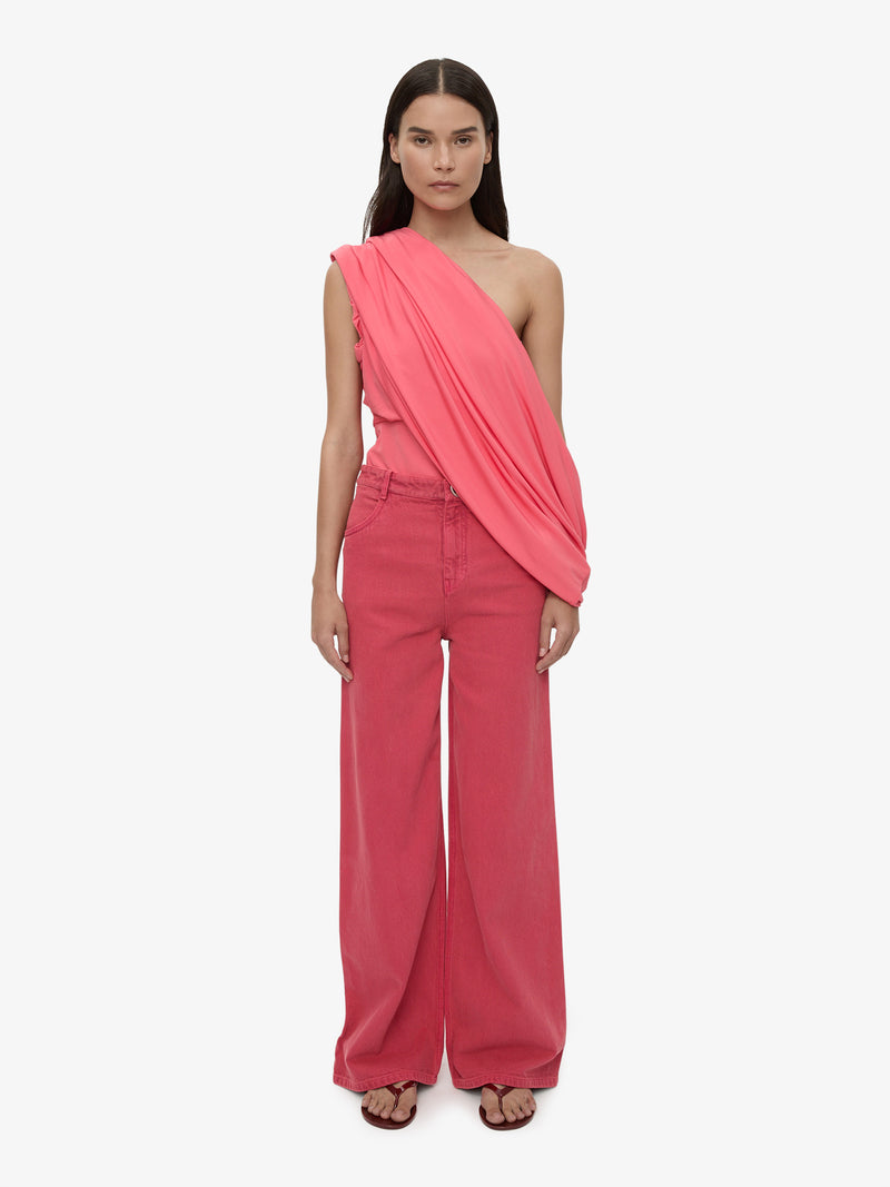 Aiba Draped Jersey Tee - Image 2