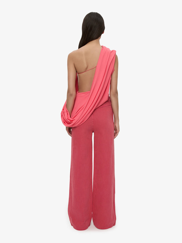 Aiba Draped Jersey Tee