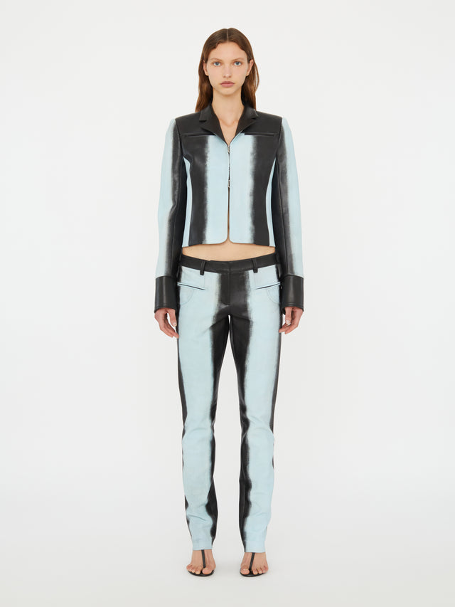 Scuffed Leather Jean