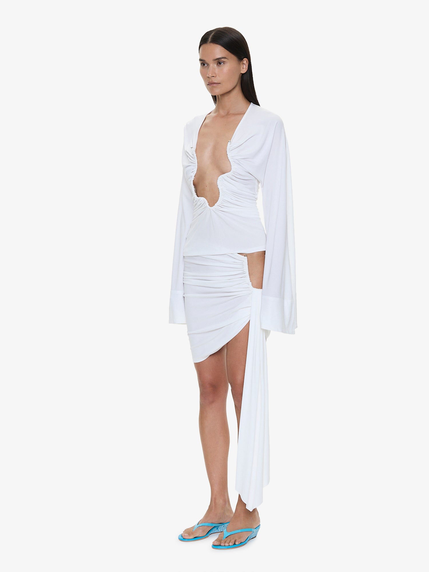 Salacia Ruched Long Sleeve Top