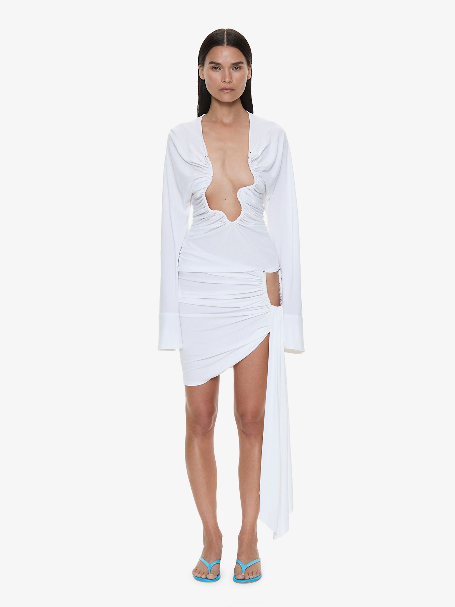 Salacia Ruched Long Sleeve Top