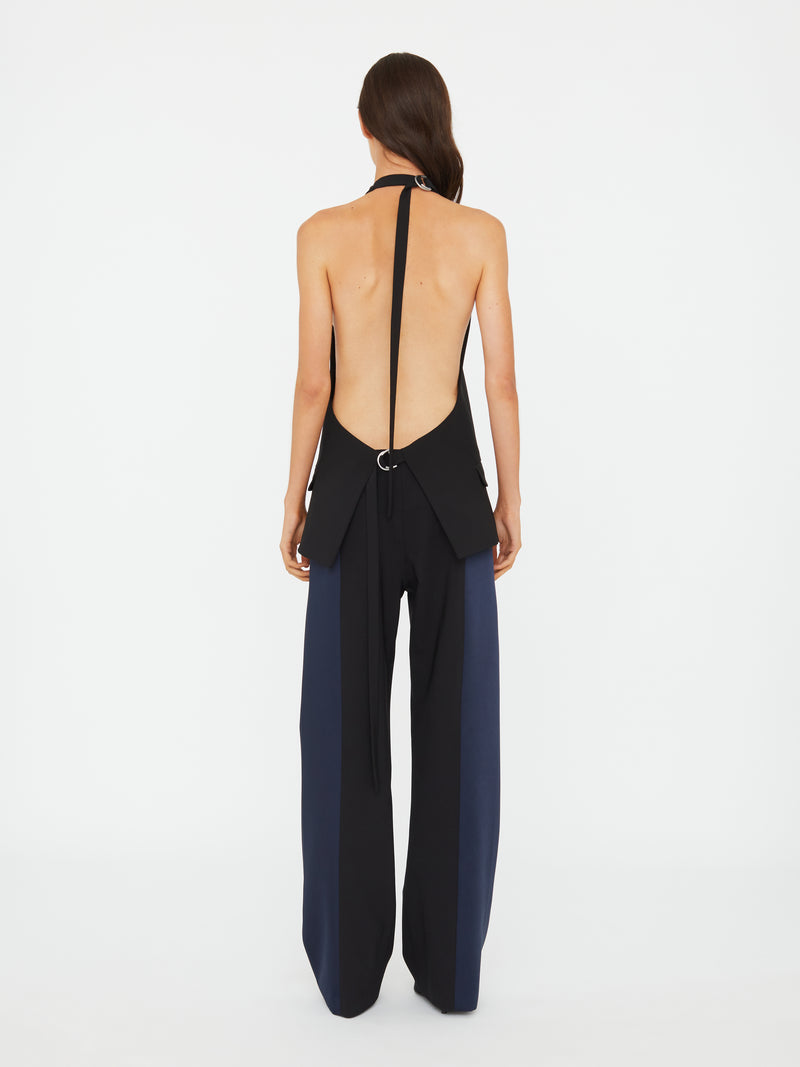 Tuxedo Contrast Wool Vest - Image 5