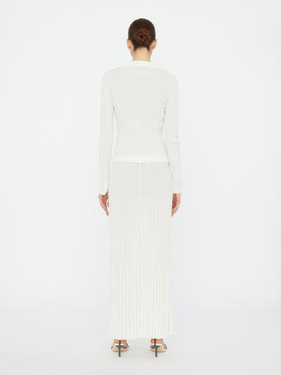 Sundial Shell Ribbed Knit Cardigan