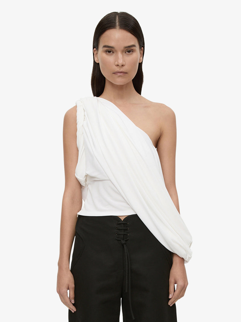 Aiba Draped Jersey Tee - Image 1