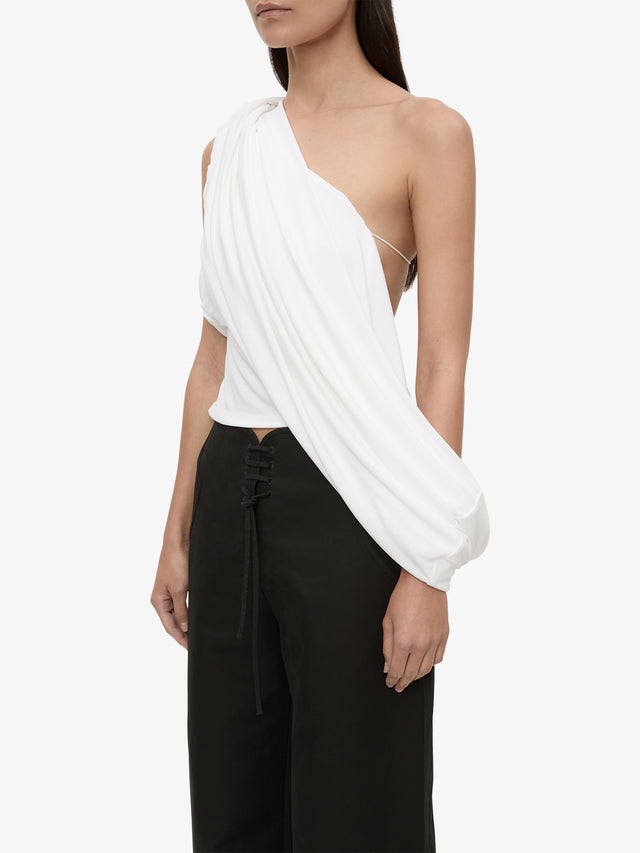 Aiba Draped Jersey Tee