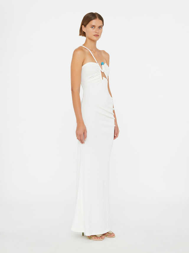 Crystal Pin Cutaway Cami Dress