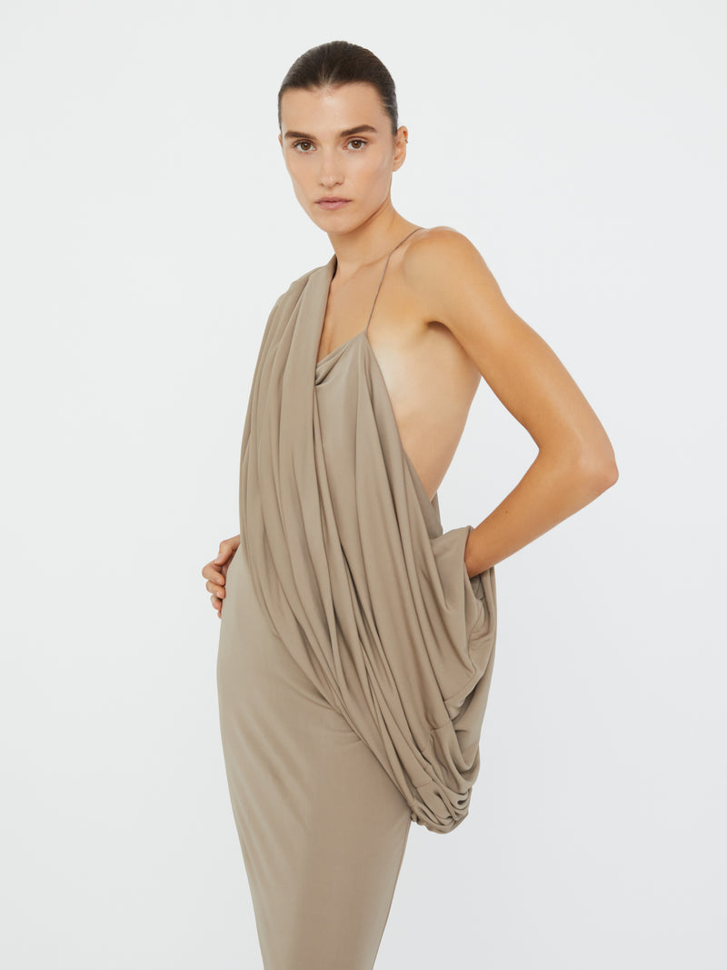 Aiba Draped Jersey Tee Dress - Image 2