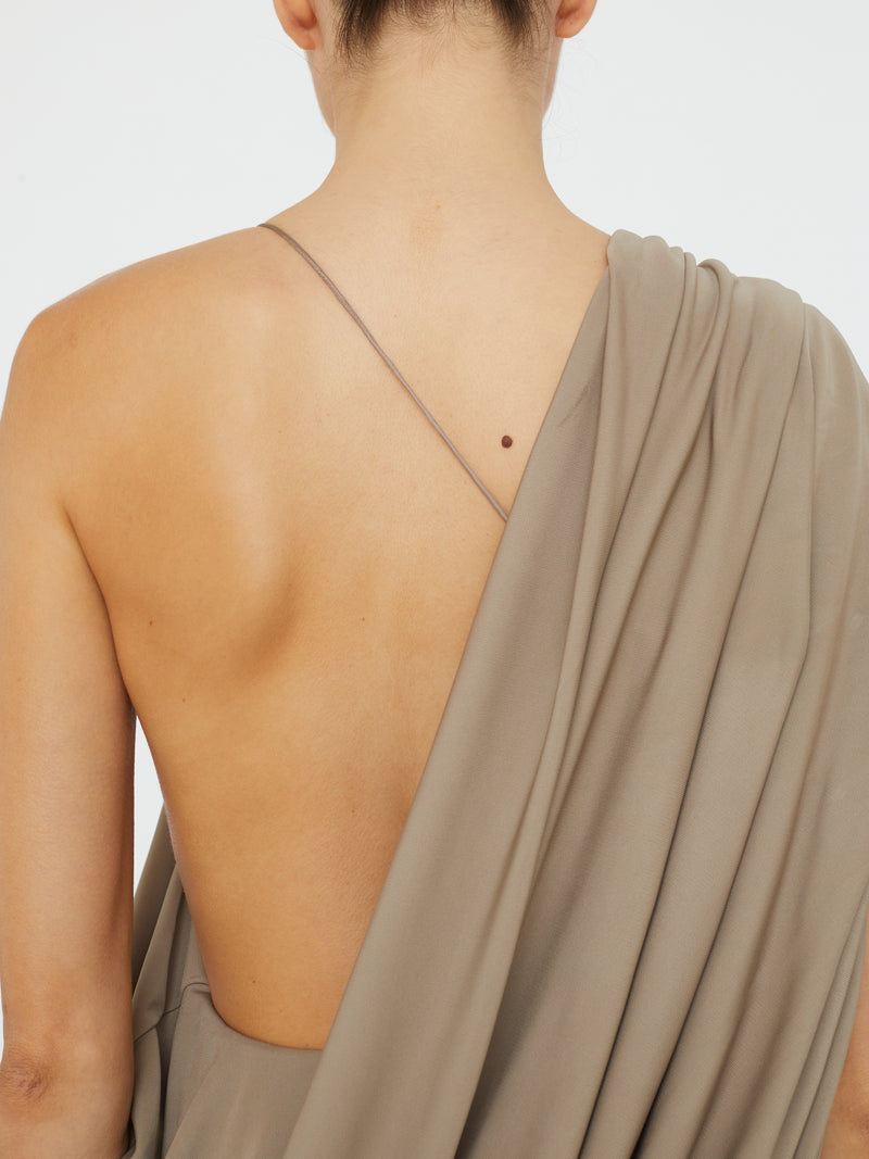 Aiba Draped Jersey Tee Dress - Image 4