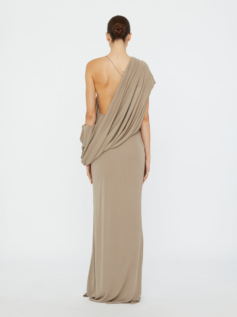 Aiba Draped Jersey Tee Dress - Image 5