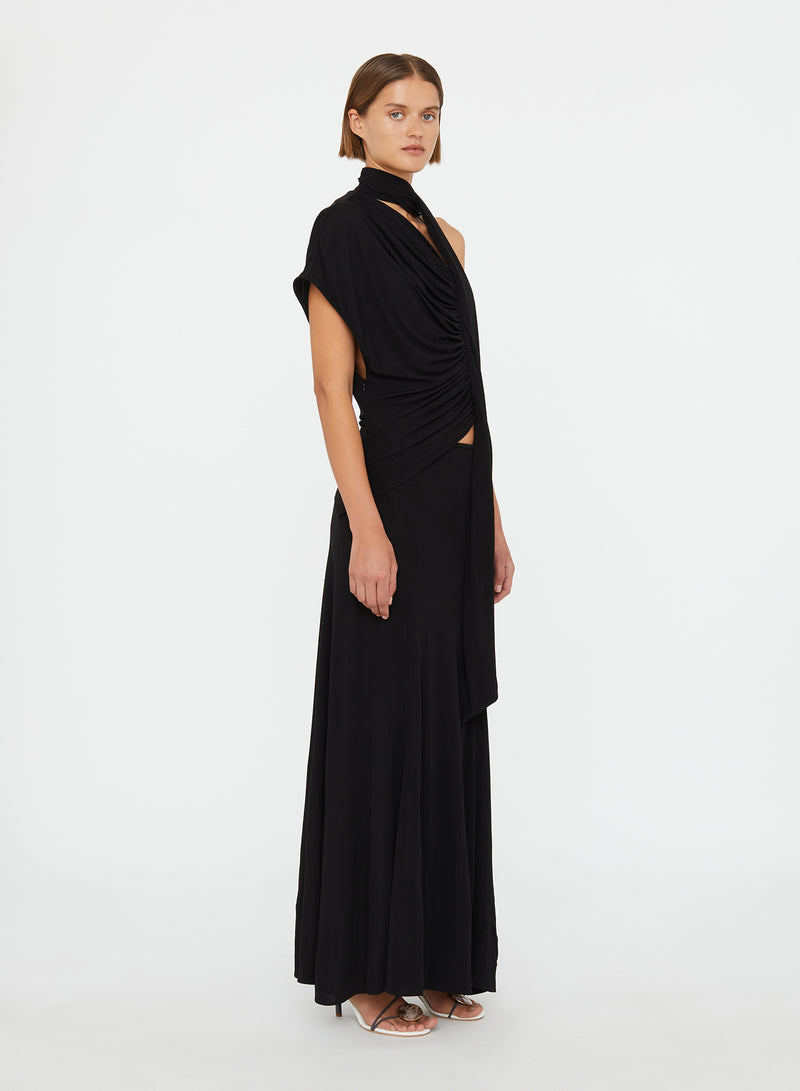 Vienna Jersey Scarf Dress - Image 3