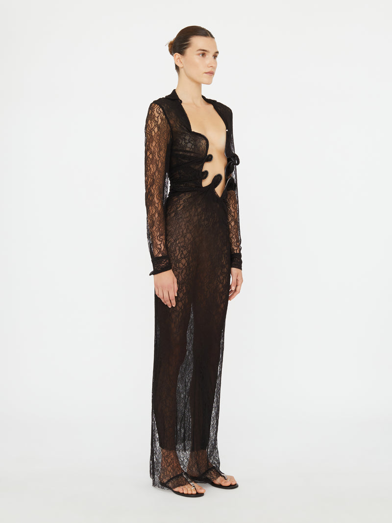 Lace Venus Plunge Shirt Dress - Image 2