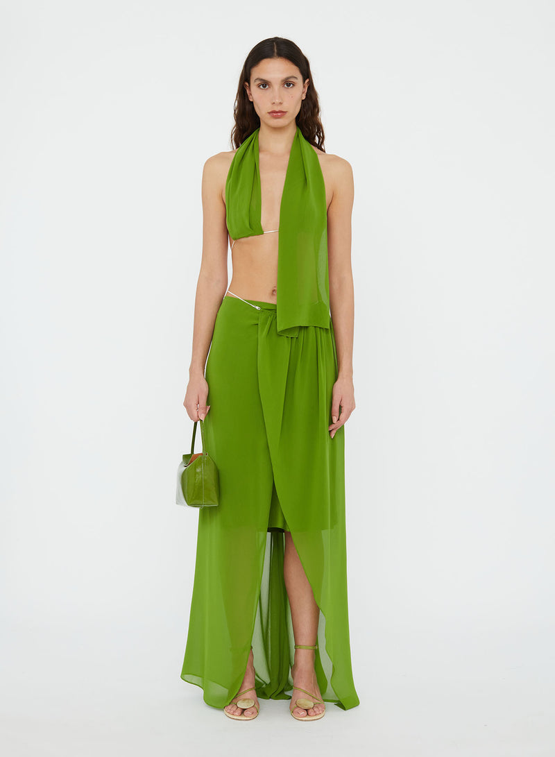 Silk Chain Sarong Skirt - Image 1