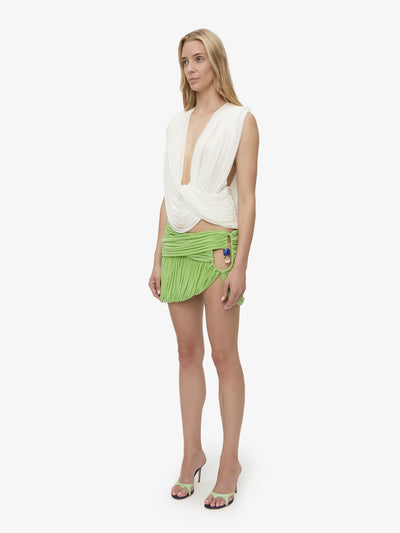 Beach Glass Bubble Mini Skirt