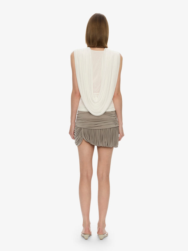 Beach Glass Bubble Mini Skirt