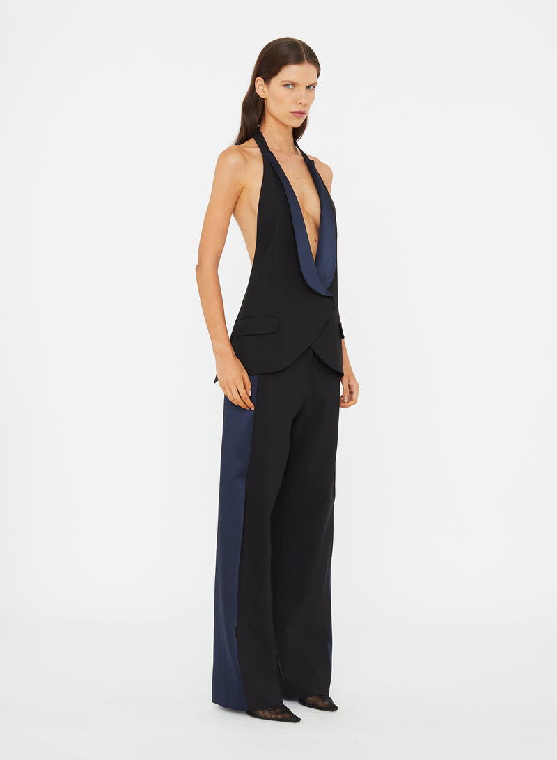 Tuxedo Contrast Wool Trouser - Image 2