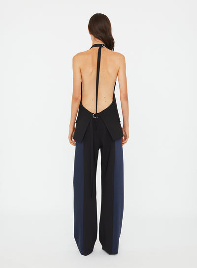 Tuxedo Contrast Wool Trouser