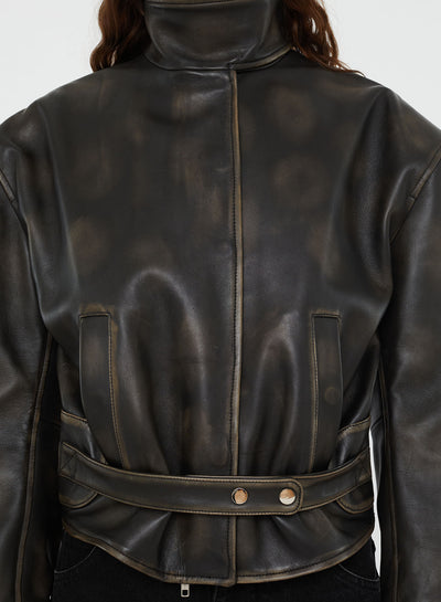Burnished Eddie Leather Jacket