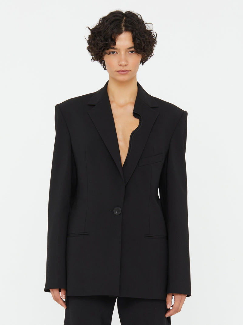 Bitten Wool Blazer - Image 1