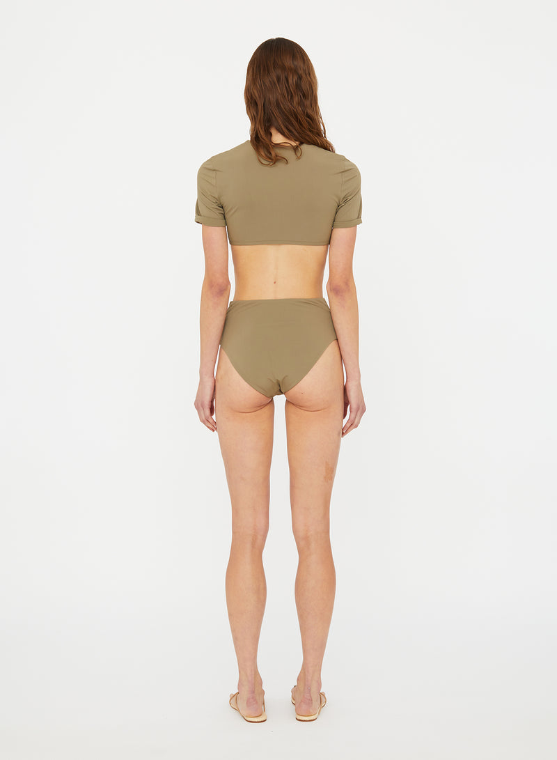Ruched Crescent Swim Tee - Image 4