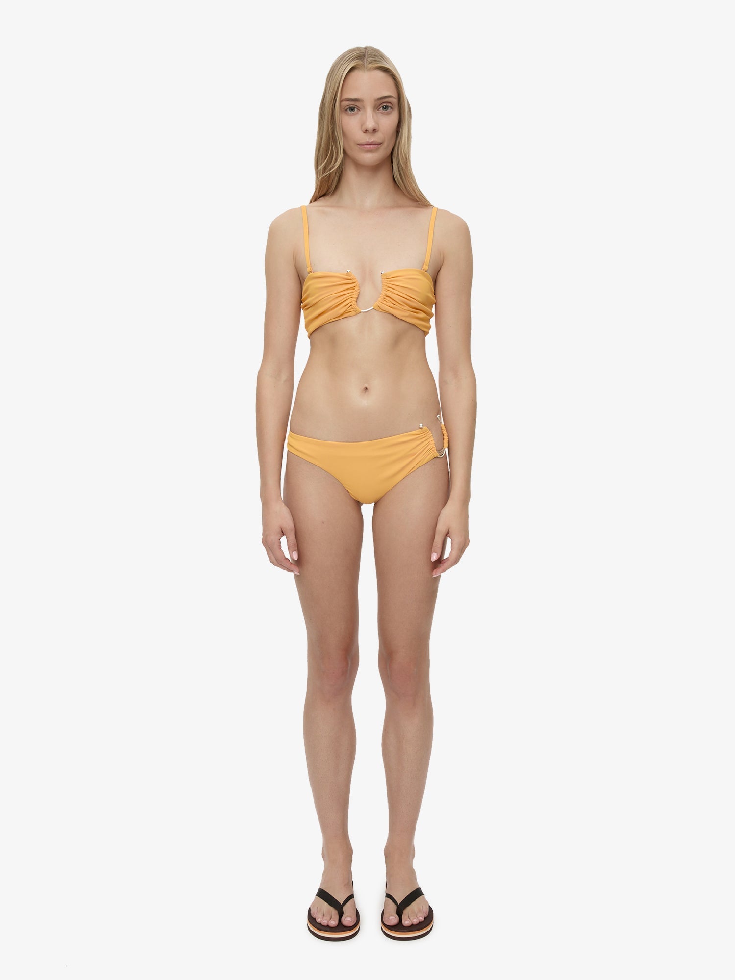 Ruched Crescent Side Brief