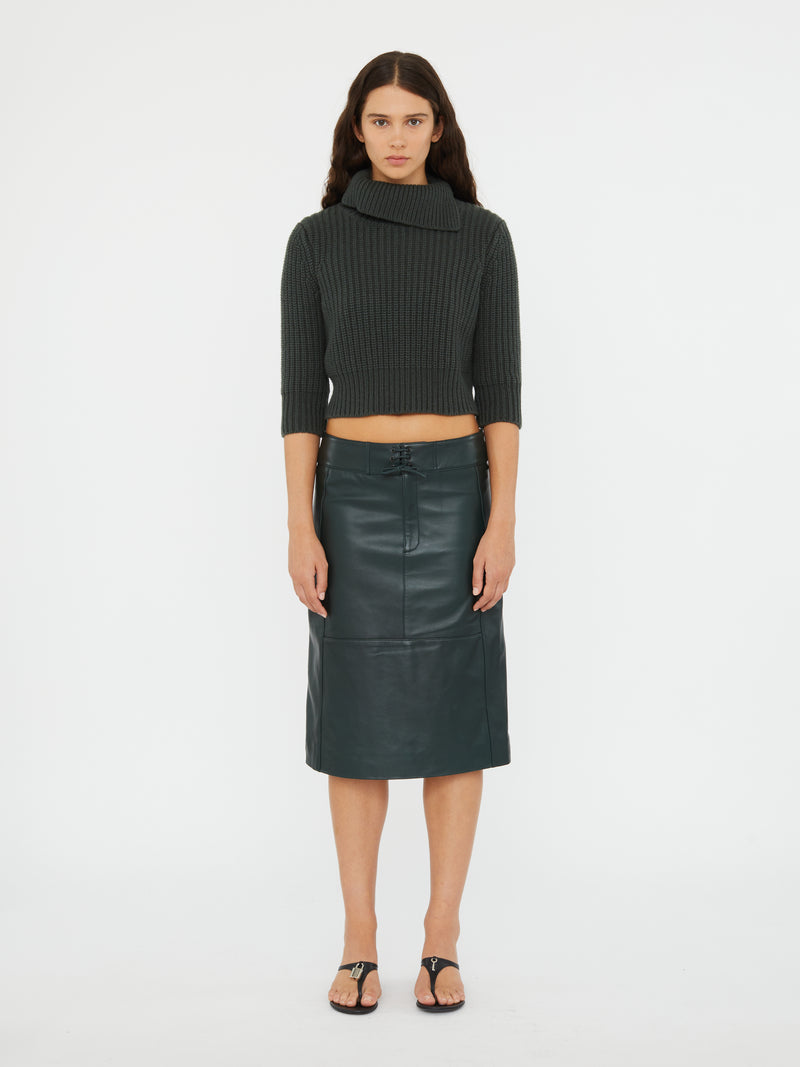 Eddie Leather Skirt - Image 3