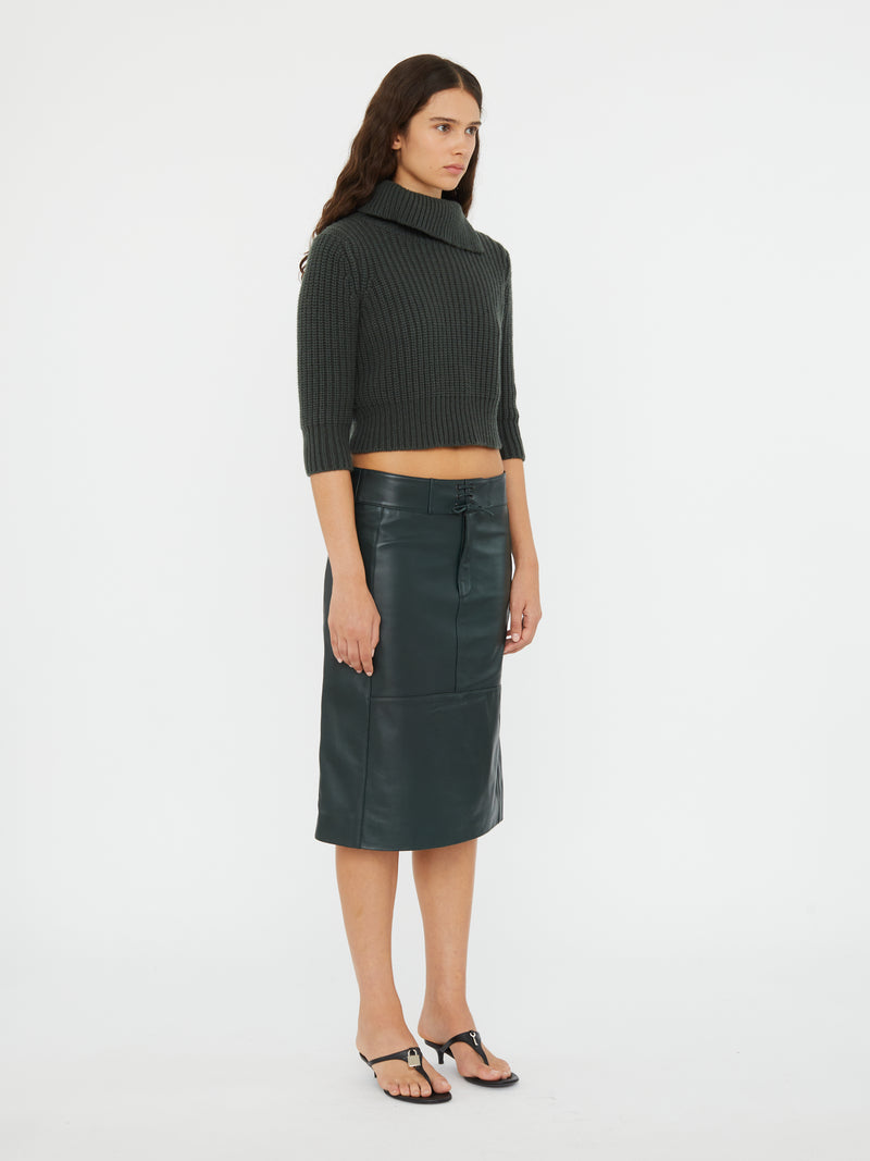 Eddie Leather Skirt - Image 2