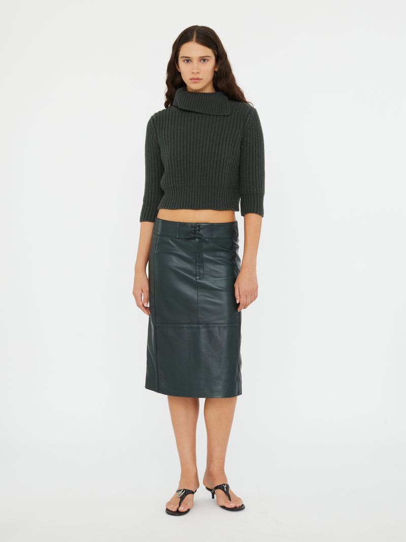 Eddie Leather Skirt - Image 1