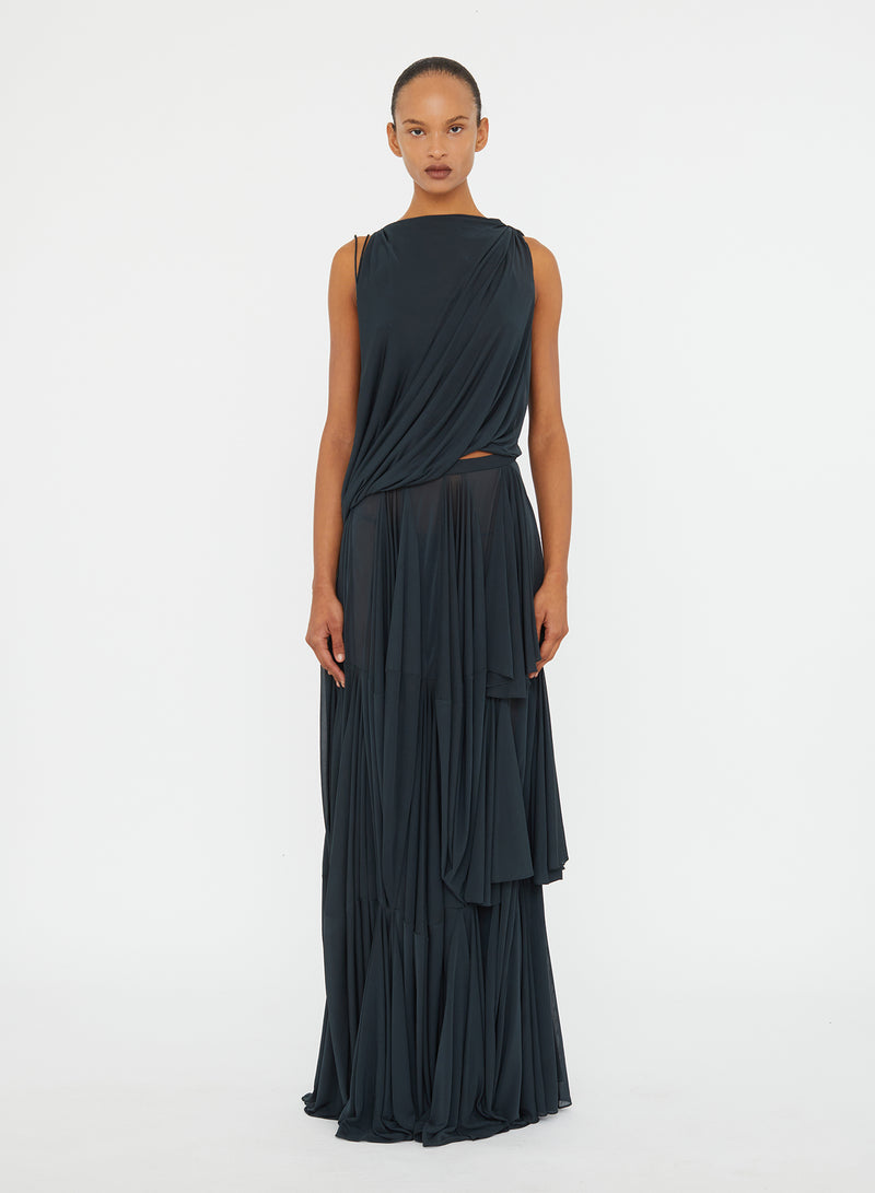 Macrame Silk Knot Dropped Armhole Top - Image 2