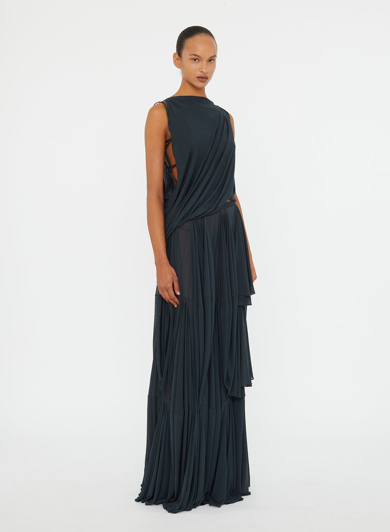 Macrame Silk Knot Dropped Armhole Top - Image 5