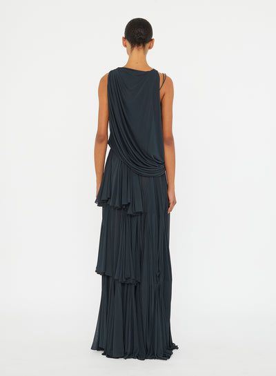 Macrame Silk Knot Dropped Armhole Top