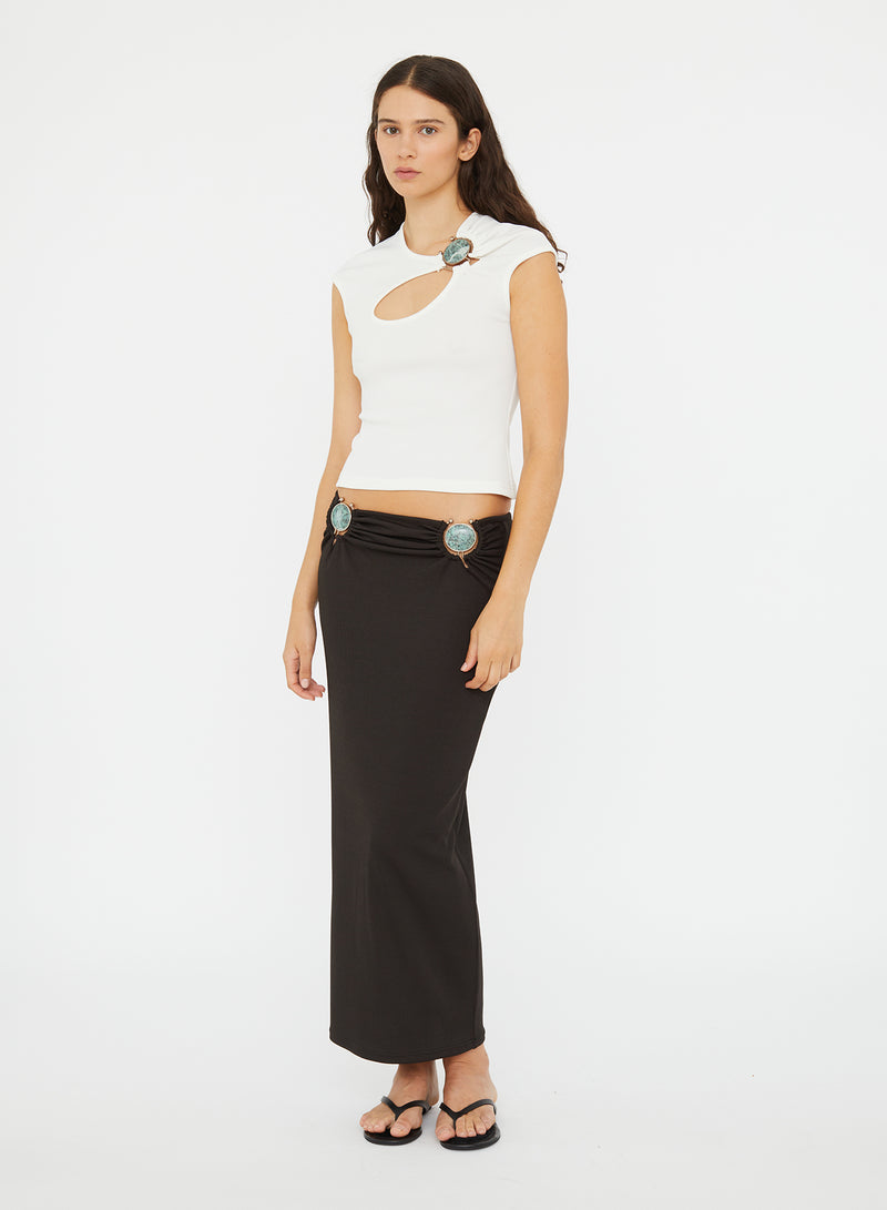 Mineral Stone Ruched Skirt - Image 4