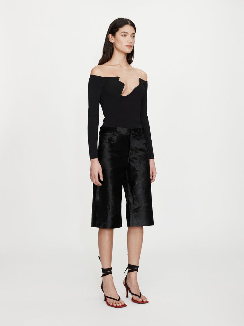 Odessa Arced Knitted Long Sleeve Top - Image 3