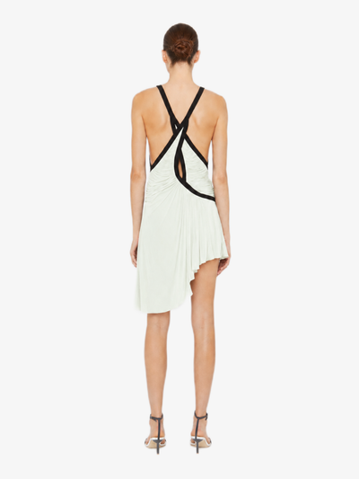 Suspended Jersey Fluted Mini Dress
