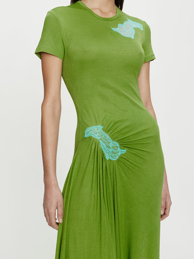 Delphin Lace Rib Tee Dress