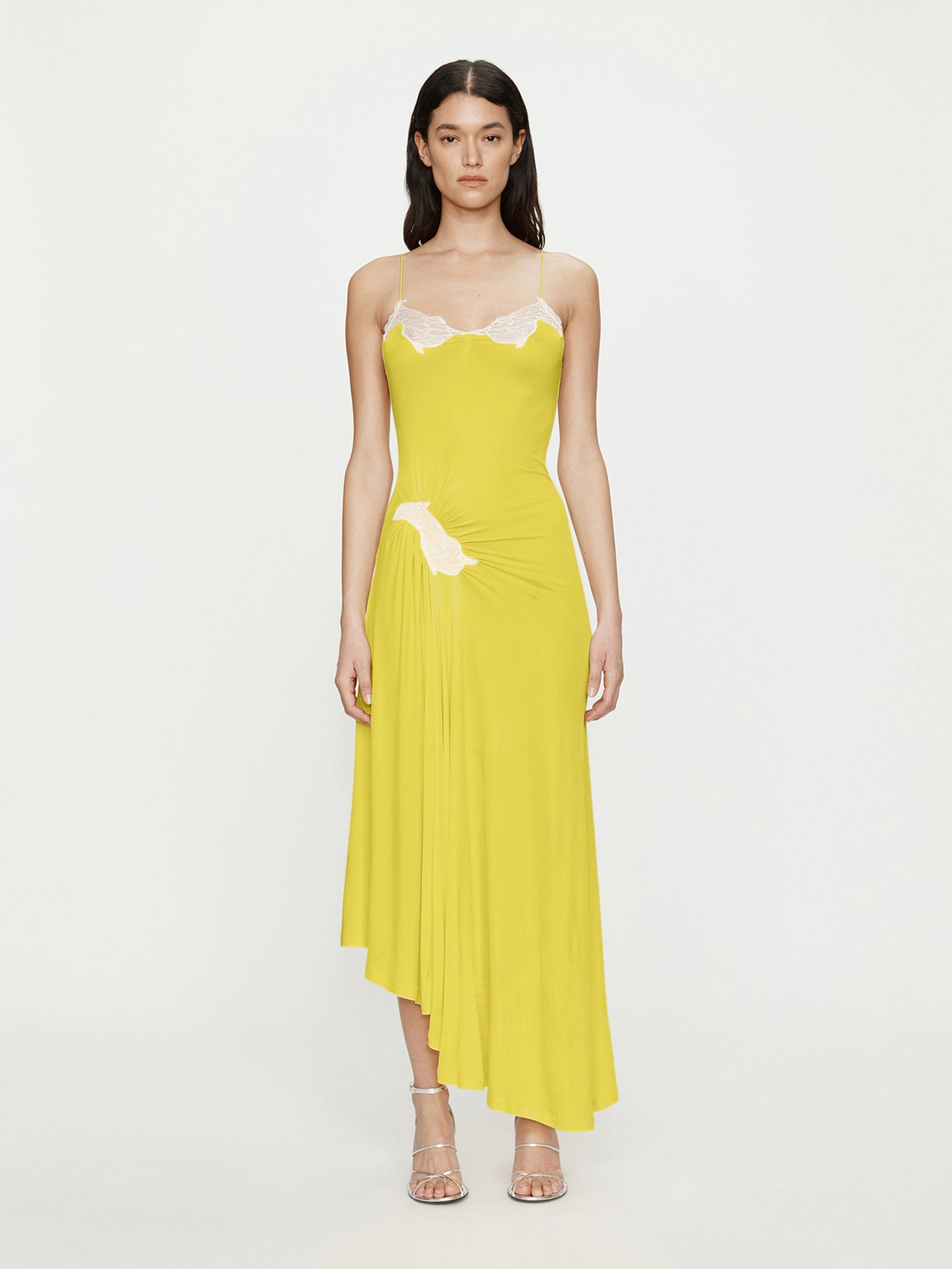 Delphin Lace Rib Cami Dress