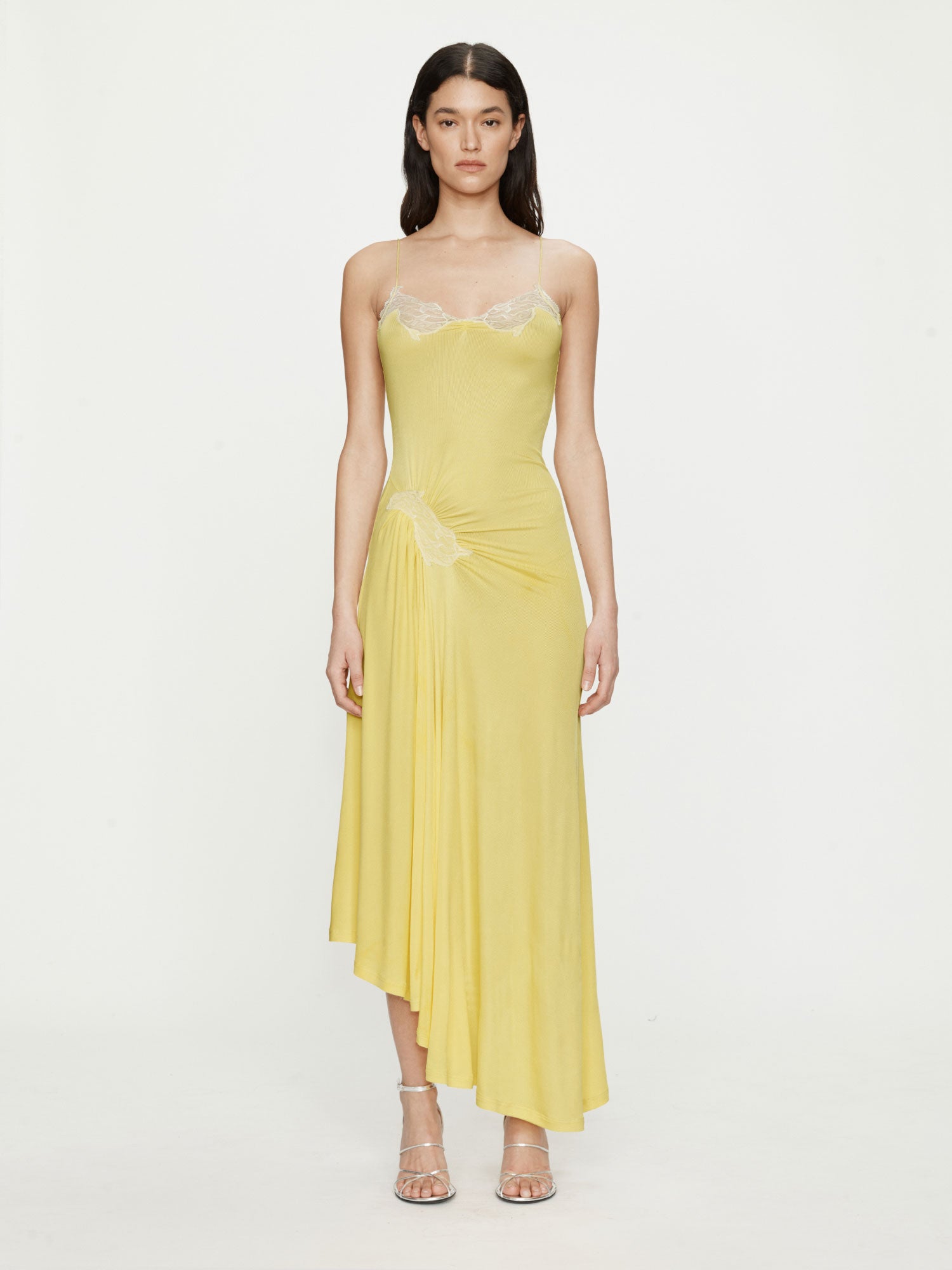 Delphin Lace Rib Cami Dress