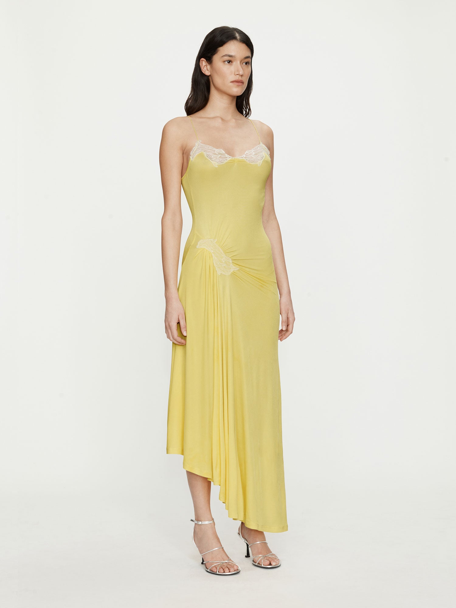 Delphin Lace Rib Cami Dress