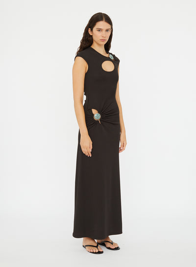 Mineral Stone Hollow Tee Dress