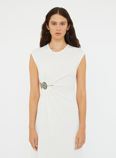 Mineral Stone Ruched Tank Dress