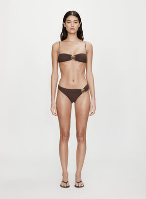 Mineral Stone Side Ruched High Brief
