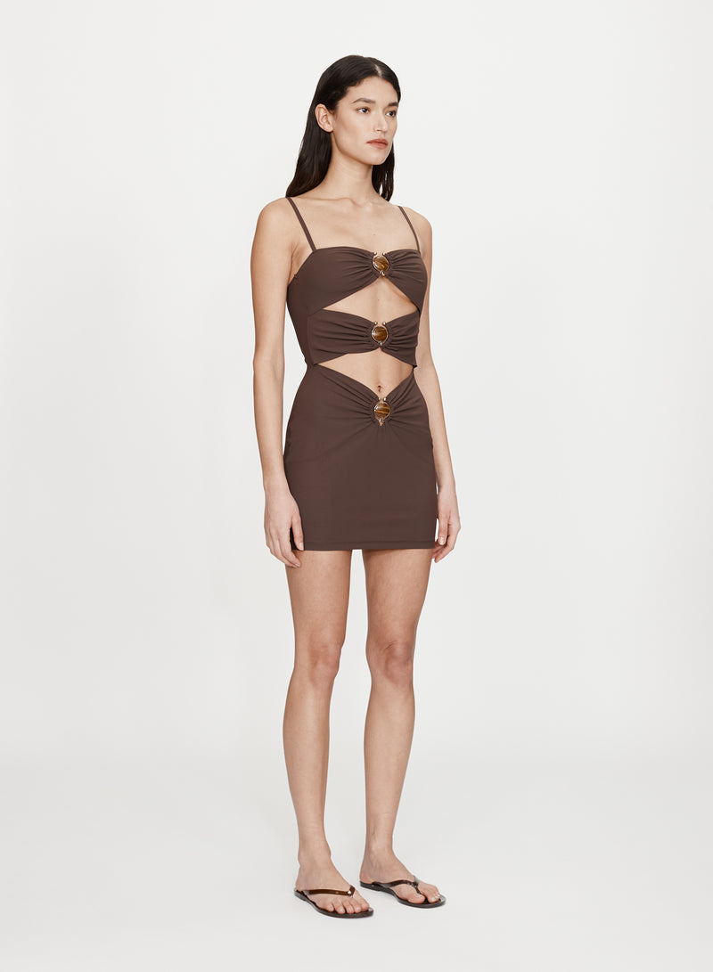 Mineral Stone Ruched Mini Dress - Image 2