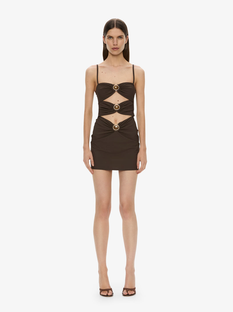 Mineral Stone Ruched Mini Dress - Image 1