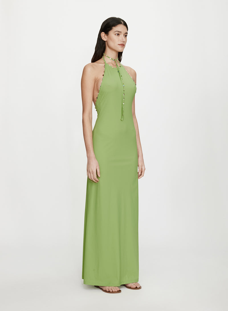 Beach Quartz Halter Lycra Dress - Image 3