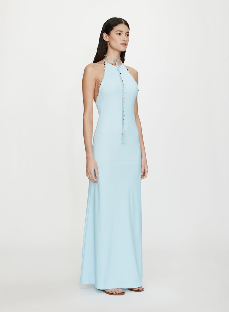 Beach Quartz Halter Lycra Dress - Image 3