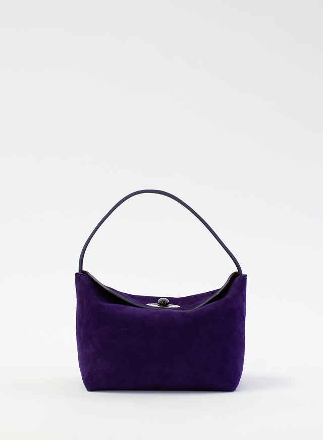 Turnlock Suede Mini Bag