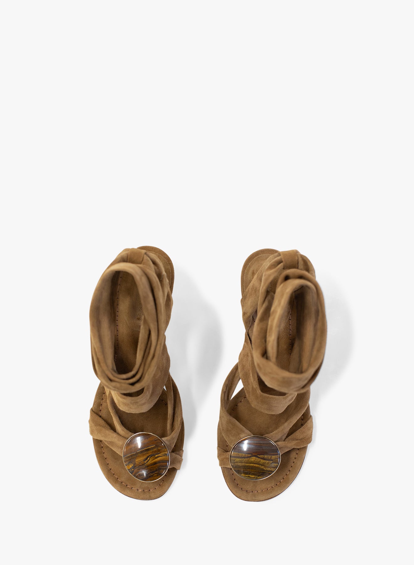 Doma Stoned Suede Wrap Heel