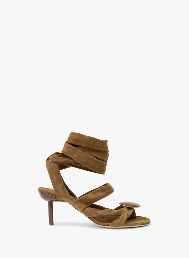 Doma Stoned Suede Wrap Heel